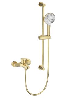 Смеситель для ванны с душевым гарнитуром Wonzon & Woghand WW-C2501-BG брашированное золото